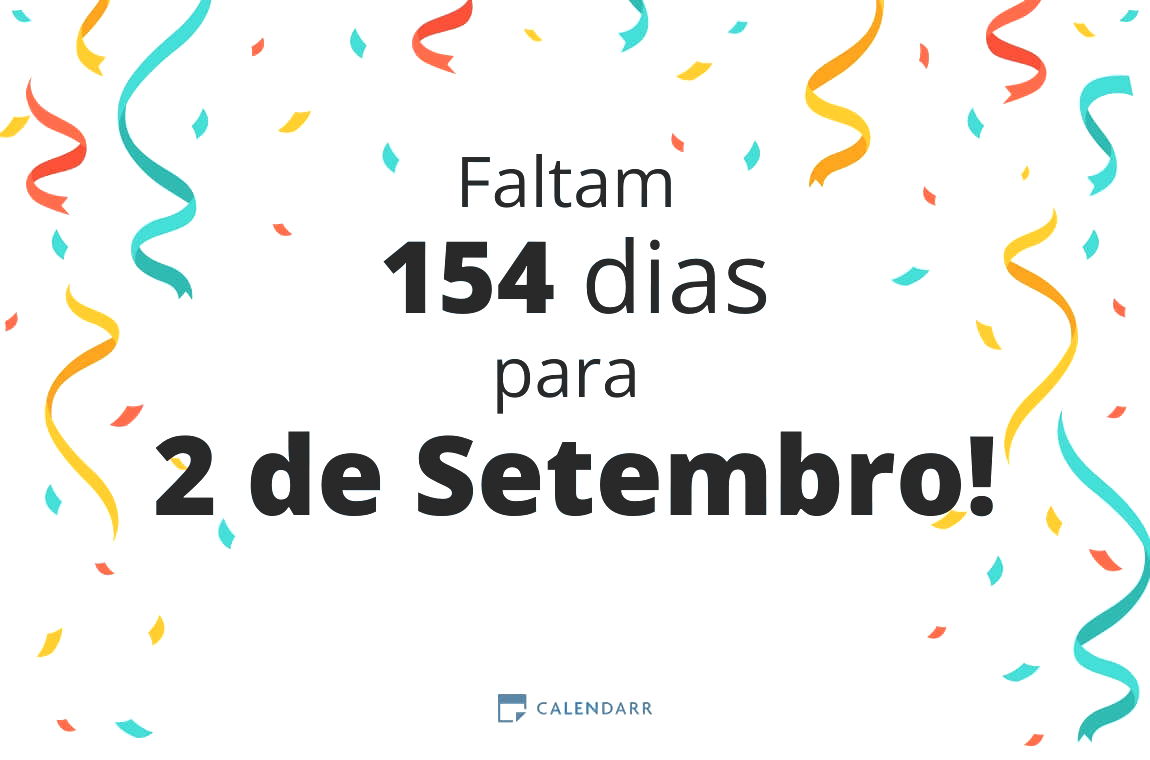 Descobre quantos dias faltam para 2 de Setembro - Calendarr
