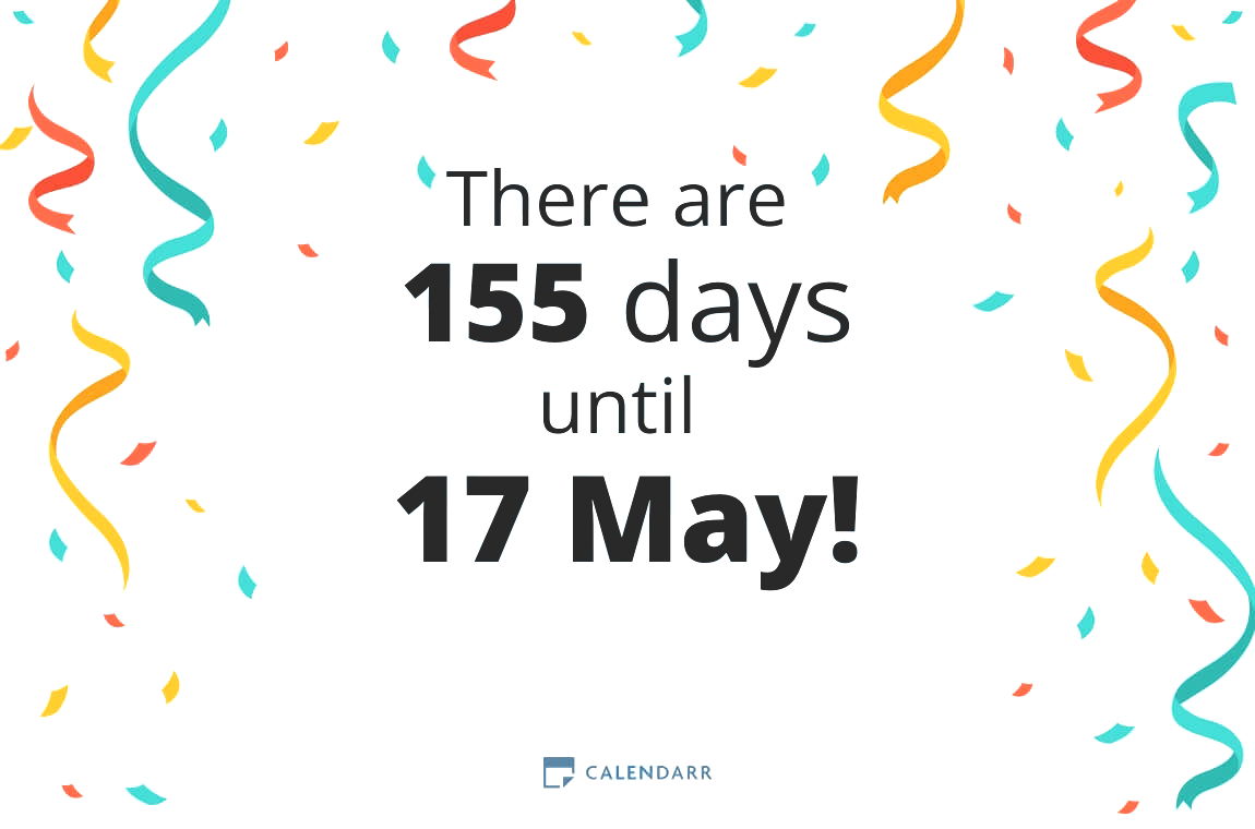 How many days until 17 May - Calendarr