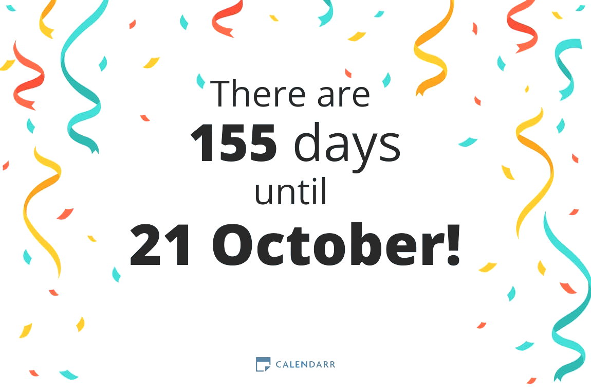 How many days until 21 October - Calendarr
