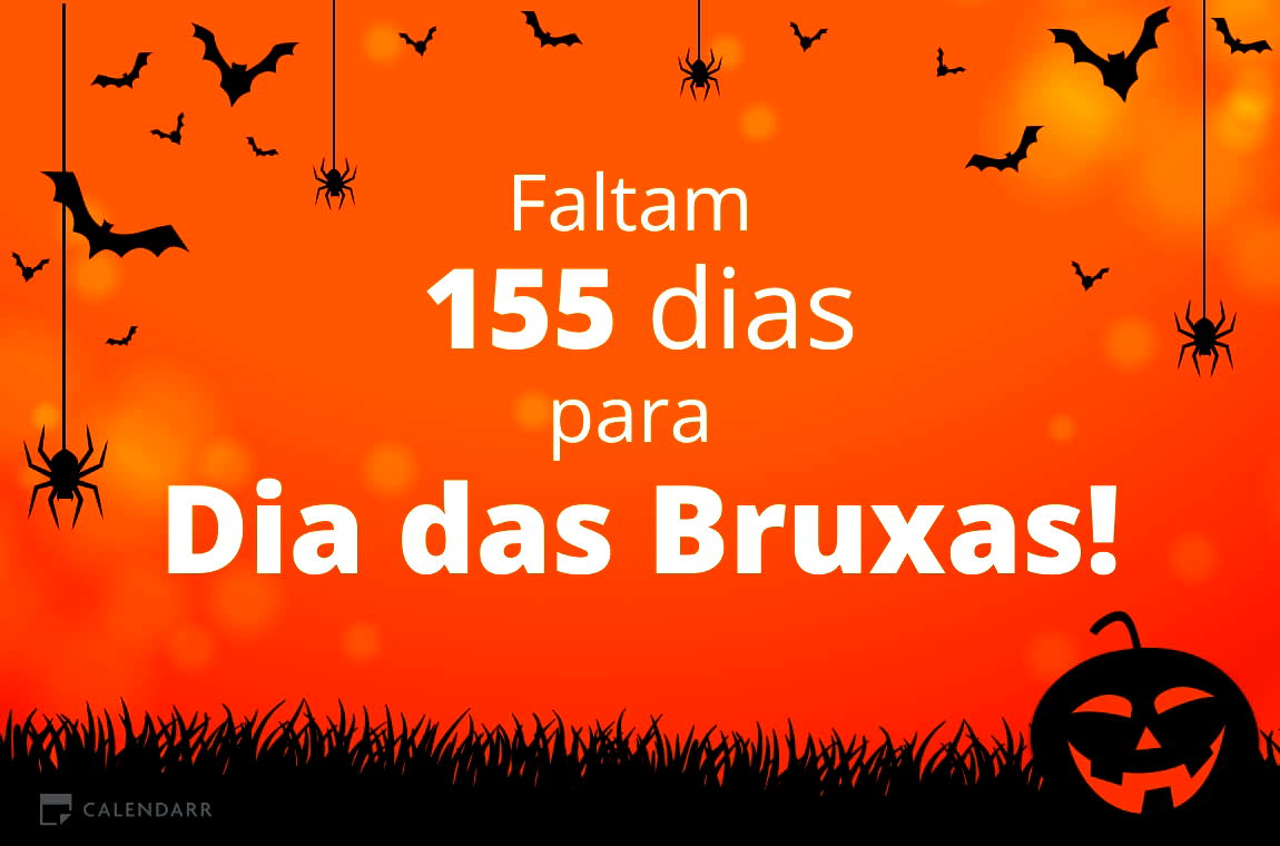 Descobre quantos dias faltam para Dia das Bruxas Calendarr