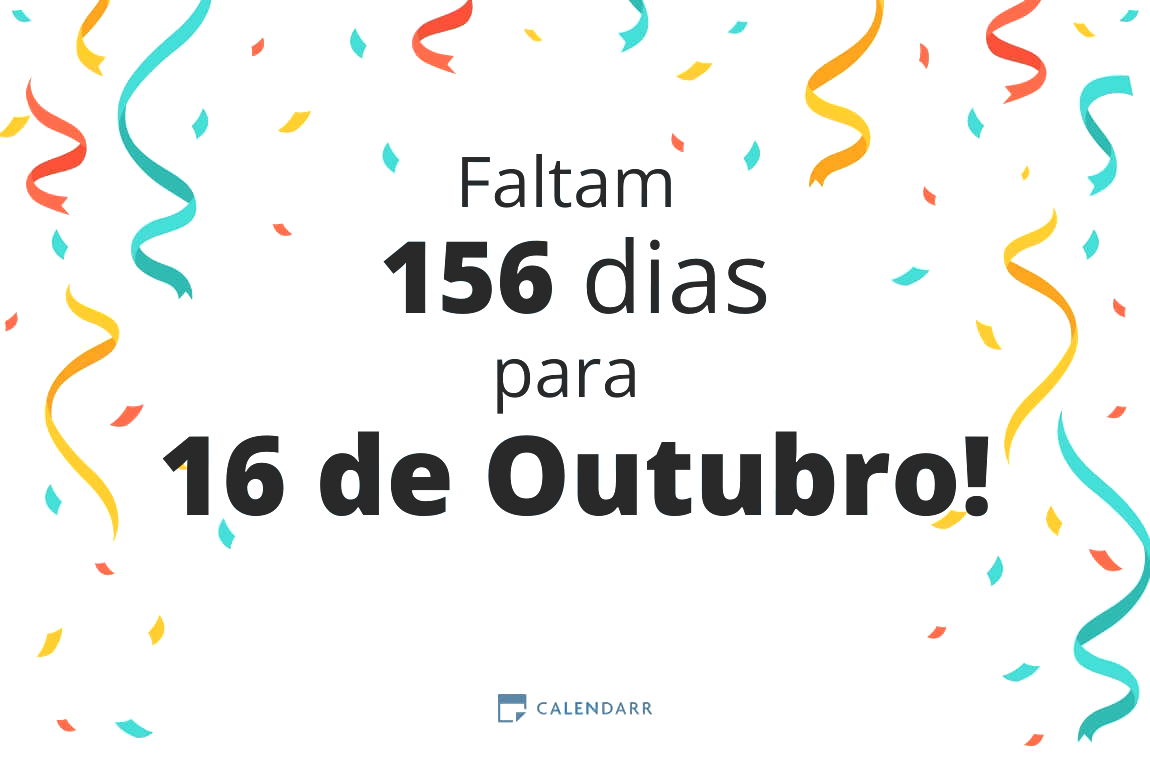 Descubra quantos dias faltam para 16