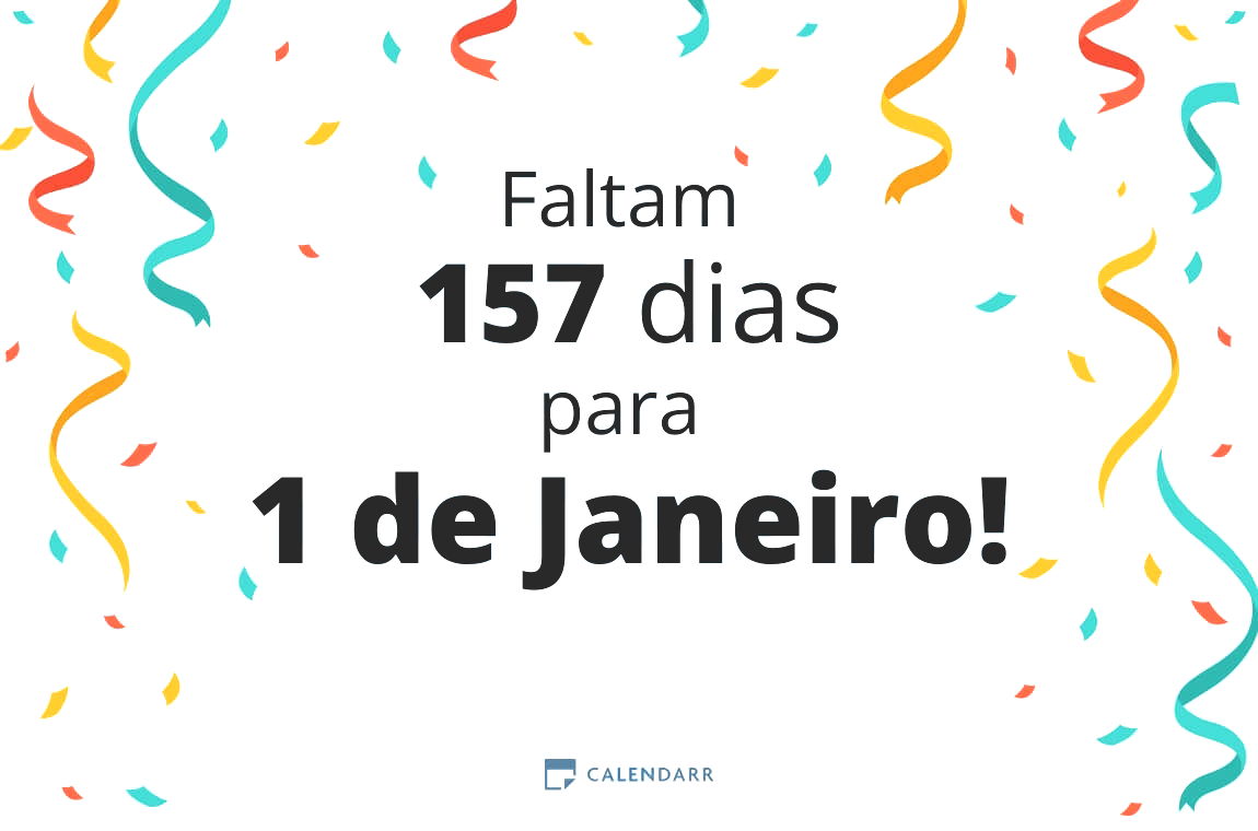 Descobre quantos dias faltam para 1 de Janeiro - Calendarr