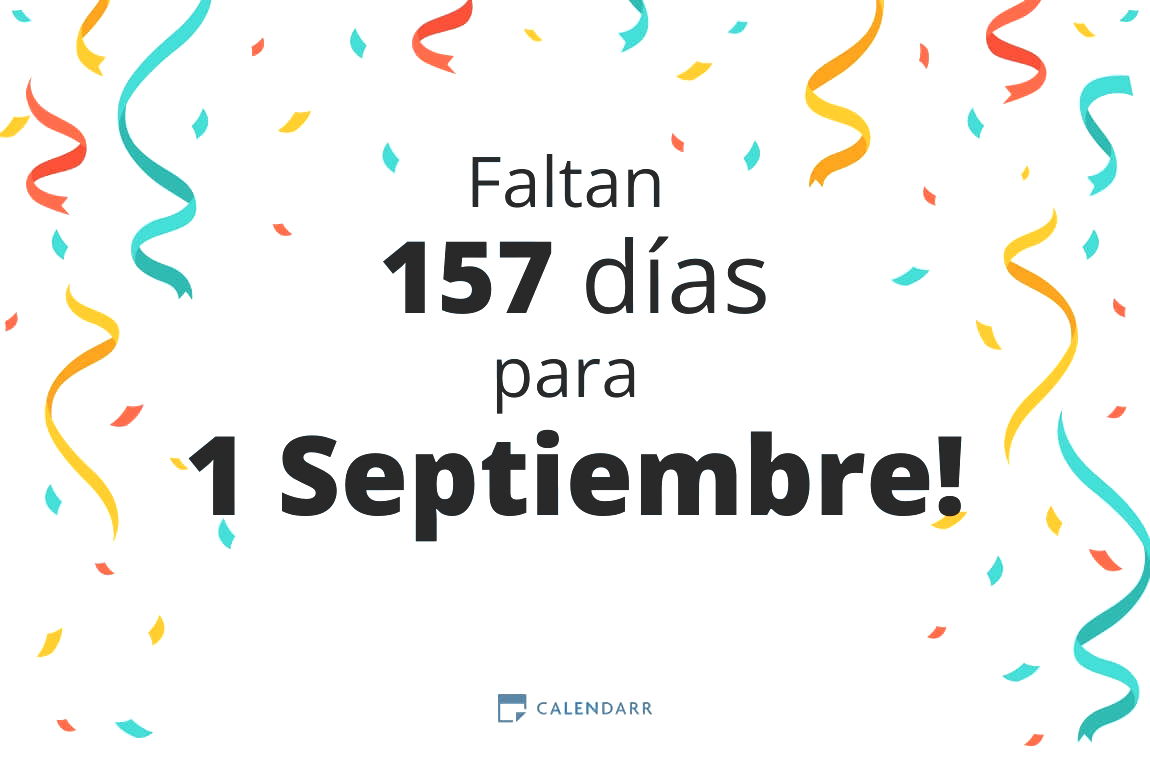 Descubre cuántos días faltan para 1 Septiembre - Calendarr