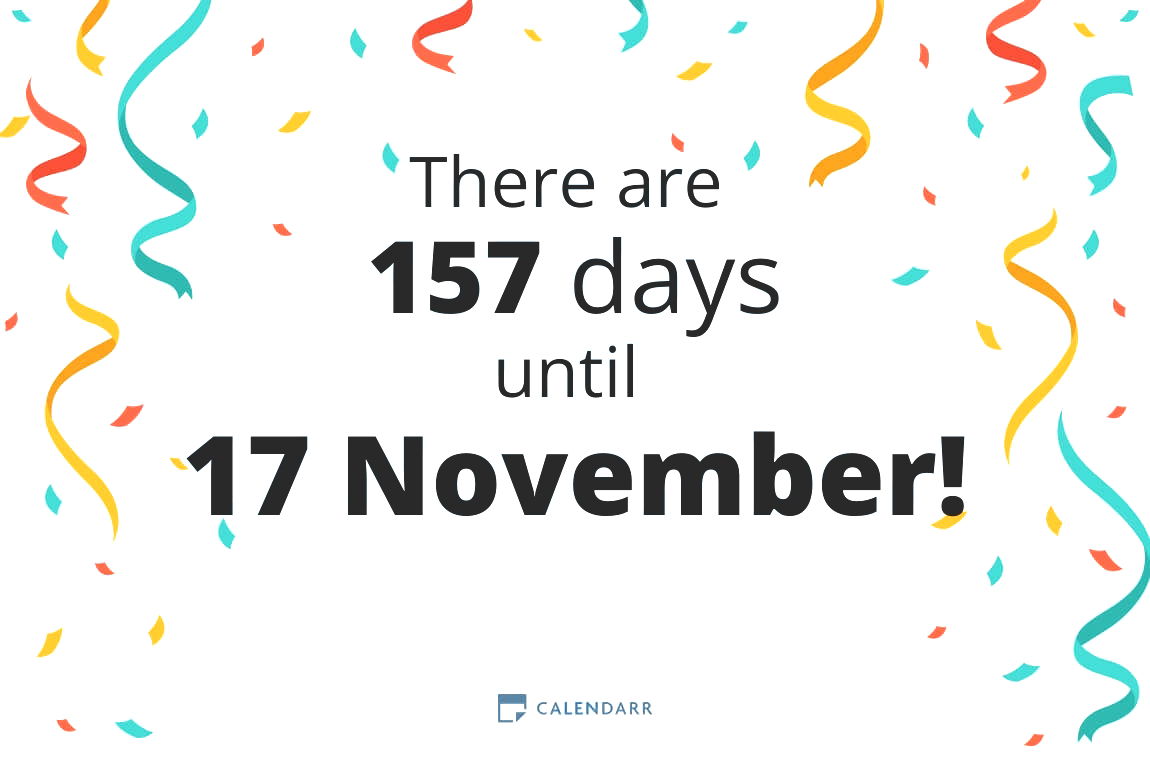 How many days until 17 November - Calendarr