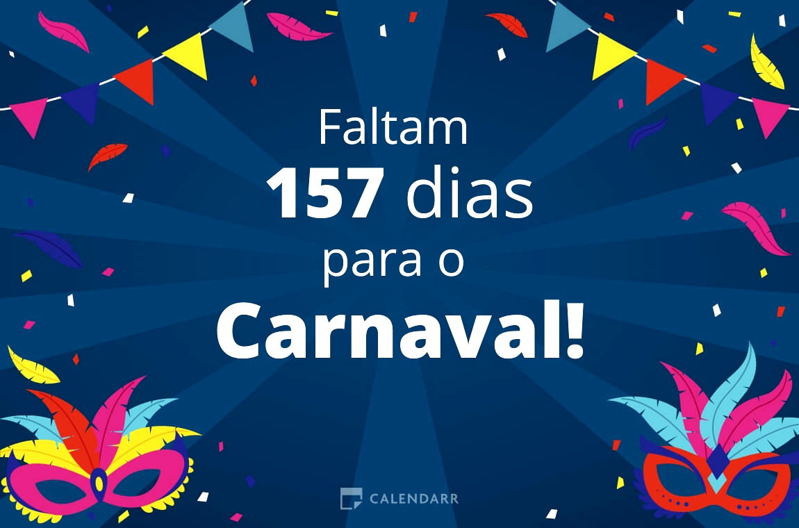 Descubra quantos dias faltam para  o Carnaval - Calendarr