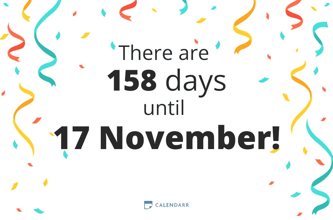 How many days until 17 November - Calendarr