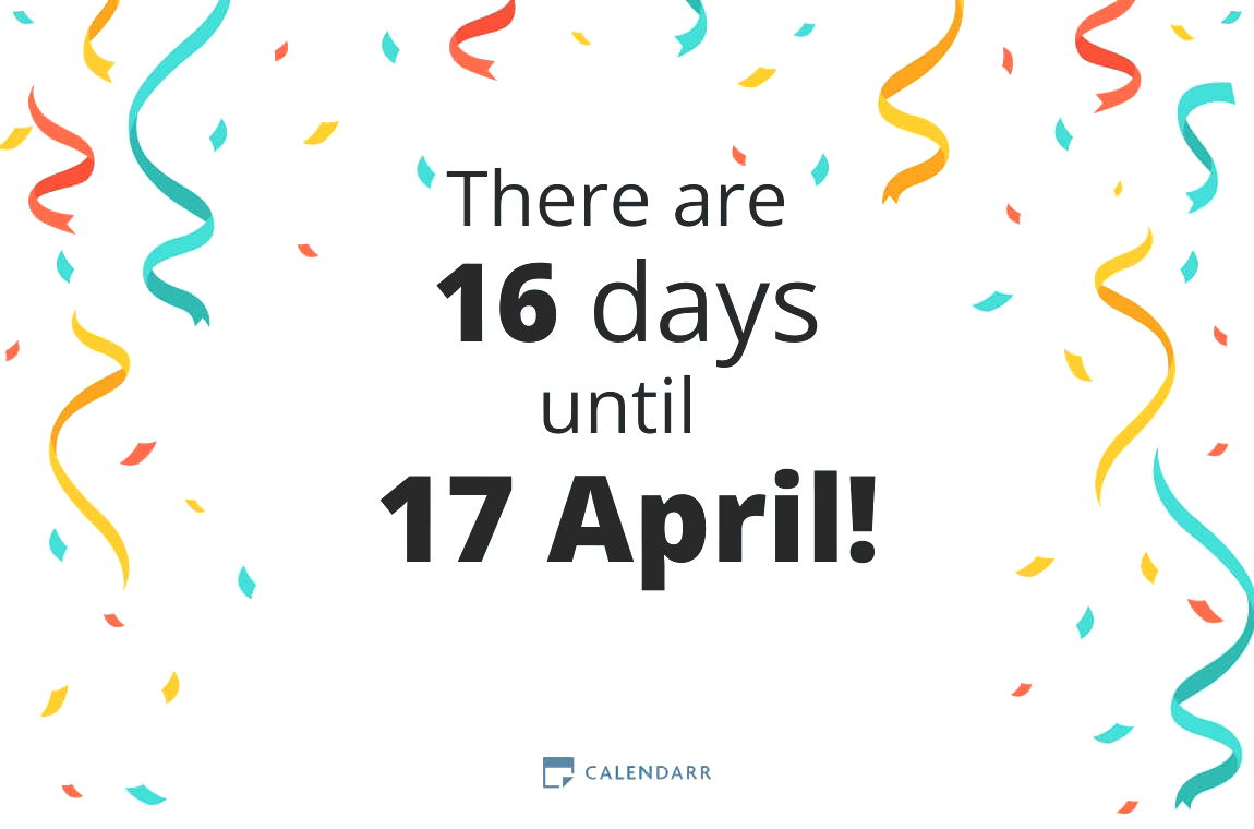 How many days until 17 April - Calendarr