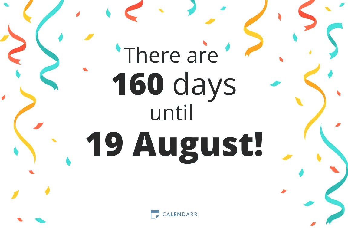 How many days until 19 August - Calendarr