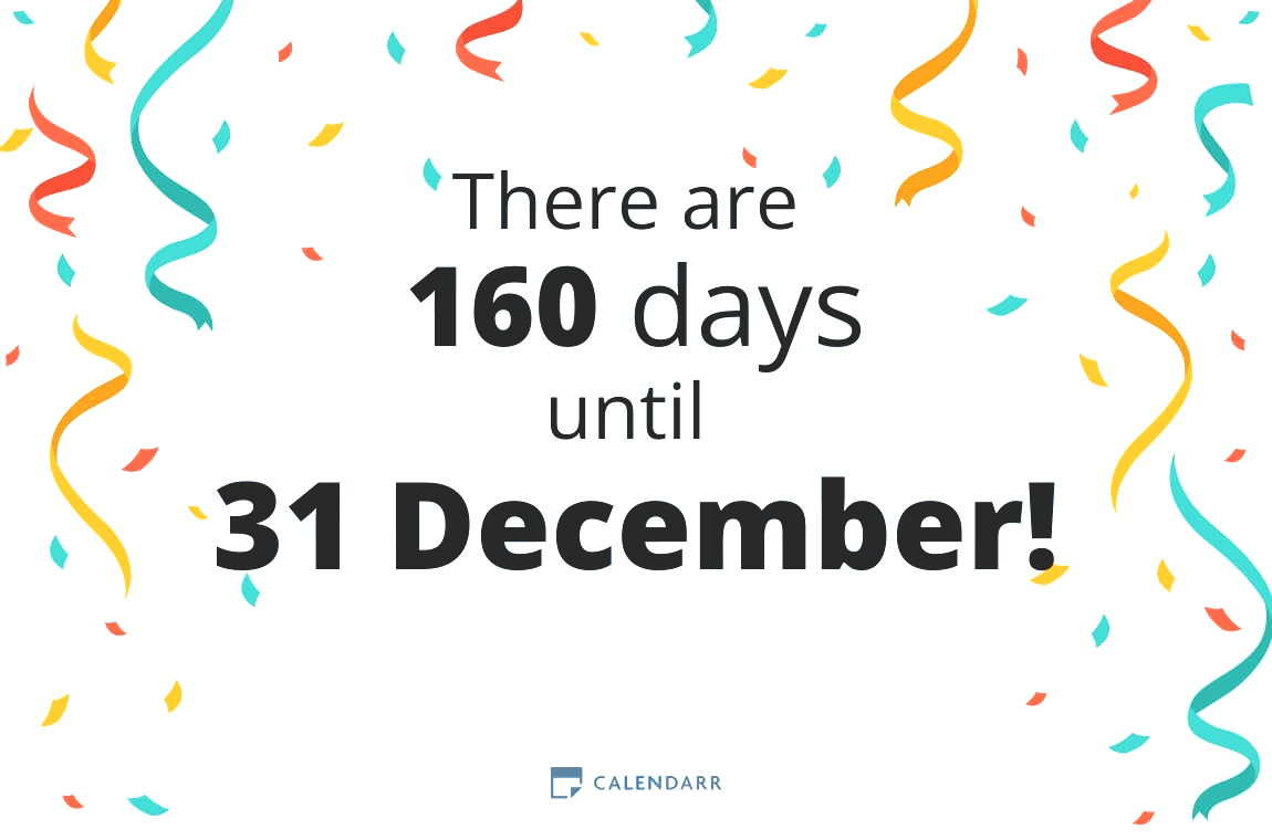 How many days until 31 December - Calendarr