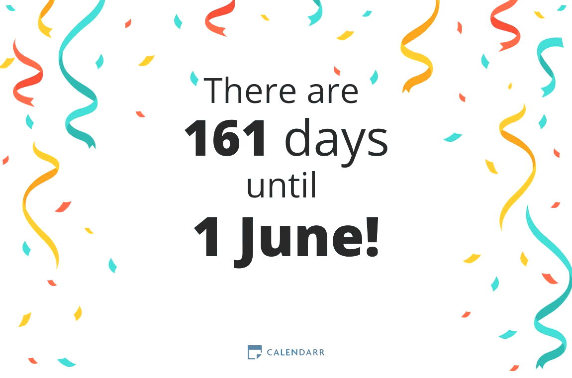 How many days until 1 June - Calendarr