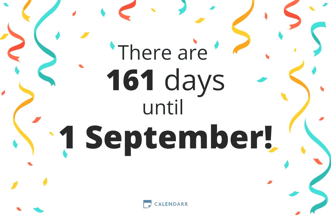 How many days until 1 September - Calendarr