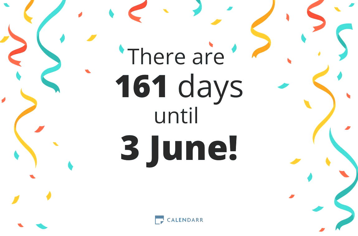 How many days until 3 June - Calendarr