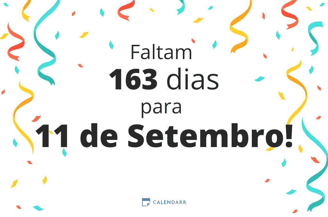 Descobre quantos dias faltam para 11 de Setembro - Calendarr