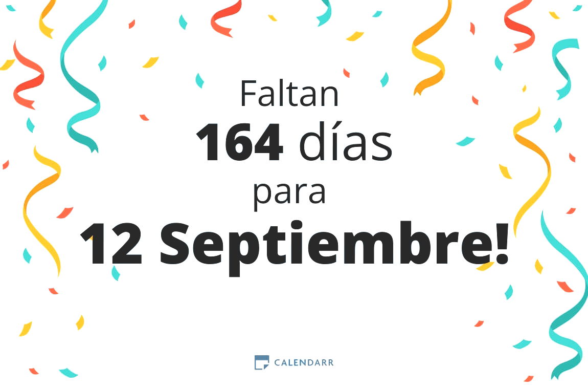 Descubre cuántos días faltan para 12 Septiembre - Calendarr