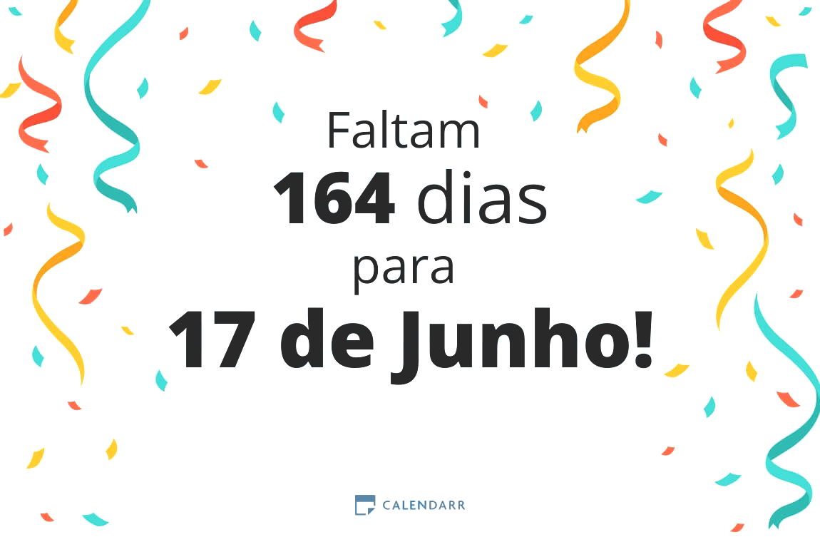 Descobre quantos dias faltam para 17 de Junho - Calendarr