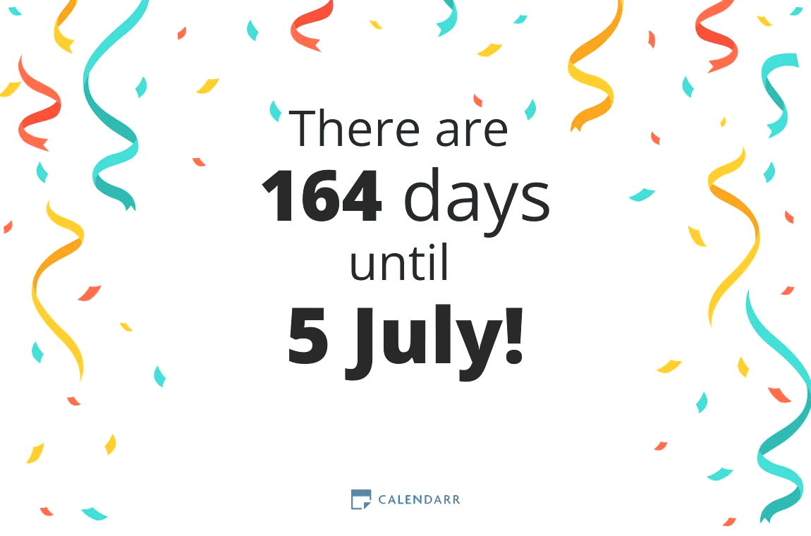 How many days until 5 July - Calendarr