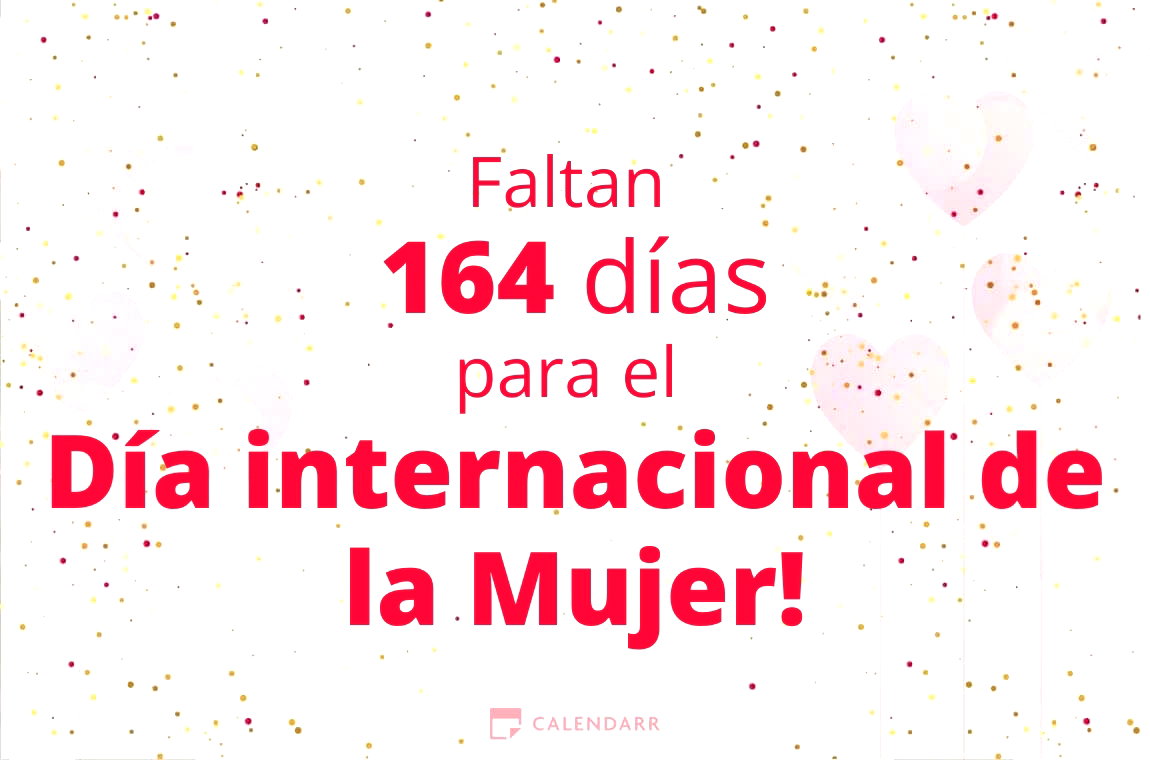 Descubre cuántos días faltan para el Día internacional de la Mujer - Calendarr