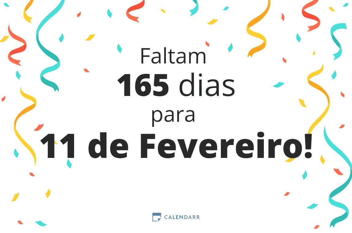 Descubra quantos dias faltam para 11 de Fevereiro - Calendarr