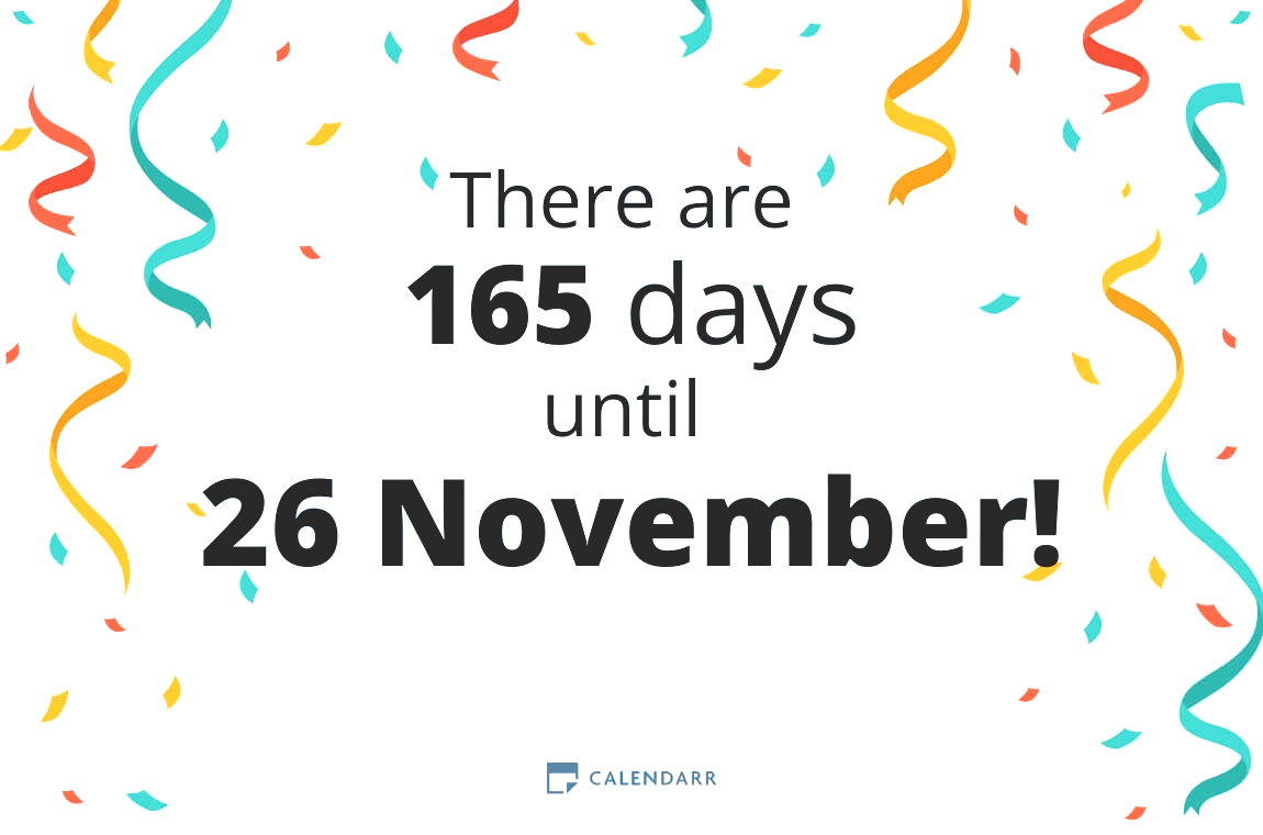 How many days until 26 November - Calendarr