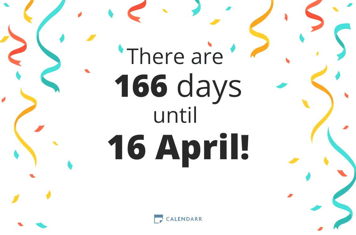 How many days until 16 April - Calendarr