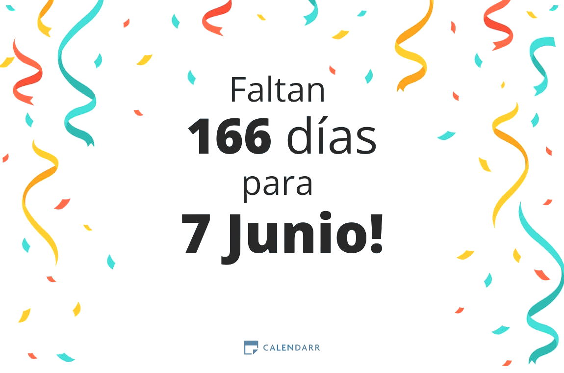 Descubre cuántos días faltan para 7 Junio - Calendarr