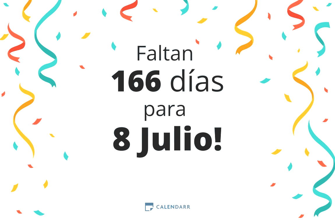 Descubre cuántos días faltan para 8 Julio - Calendarr