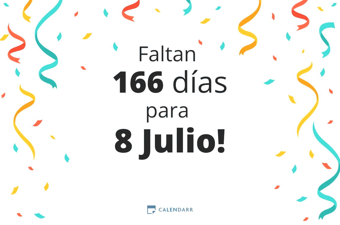 Descubre cuántos días faltan para 8 Julio - Calendarr