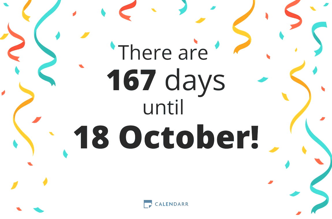 How many days until 18 October - Calendarr