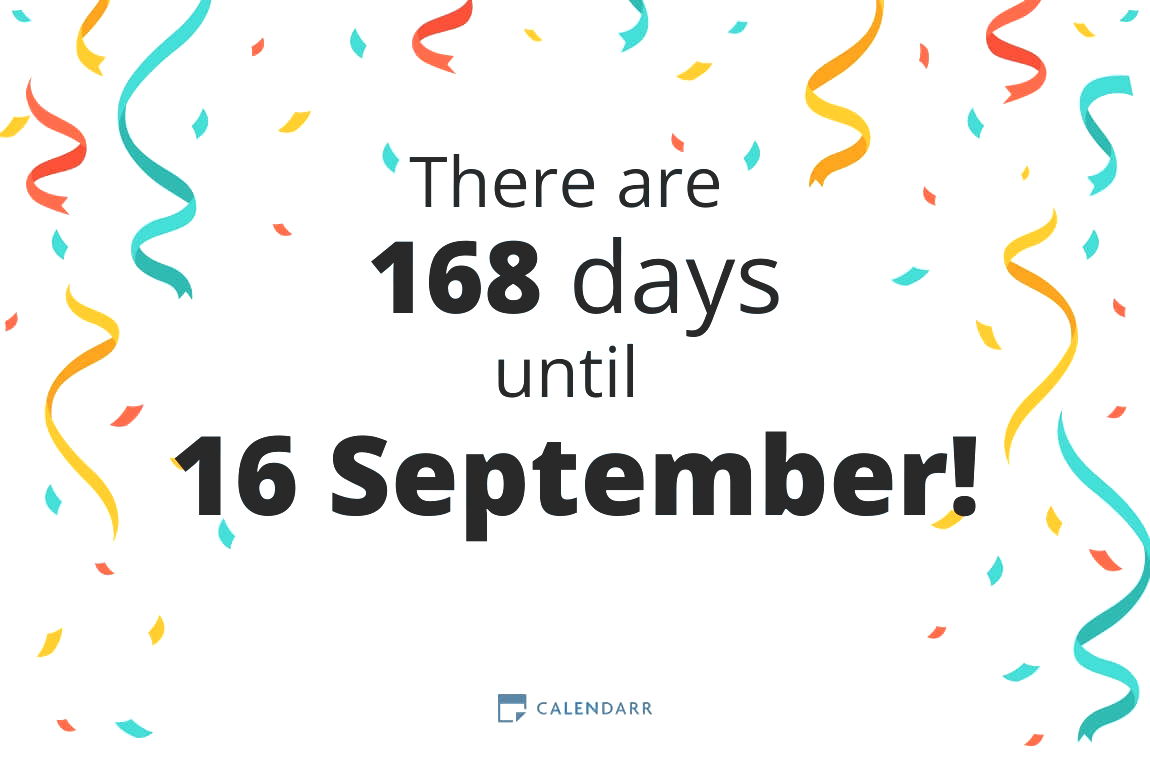 How many days until 16 September - Calendarr