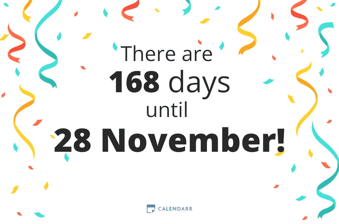 How many days until 28 November - Calendarr