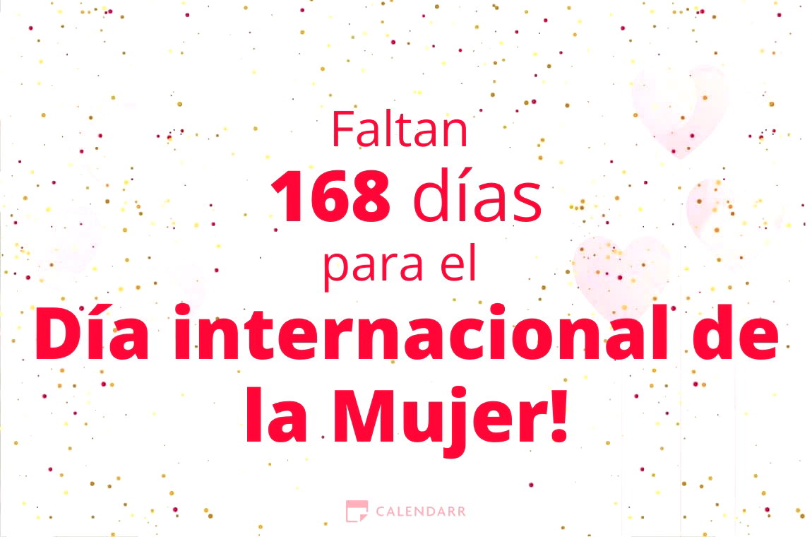 Descubre cuántos días faltan para el Día internacional de la Mujer - Calendarr