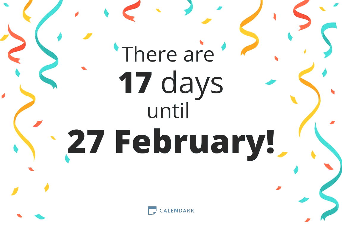 How many days until 27 February - Calendarr