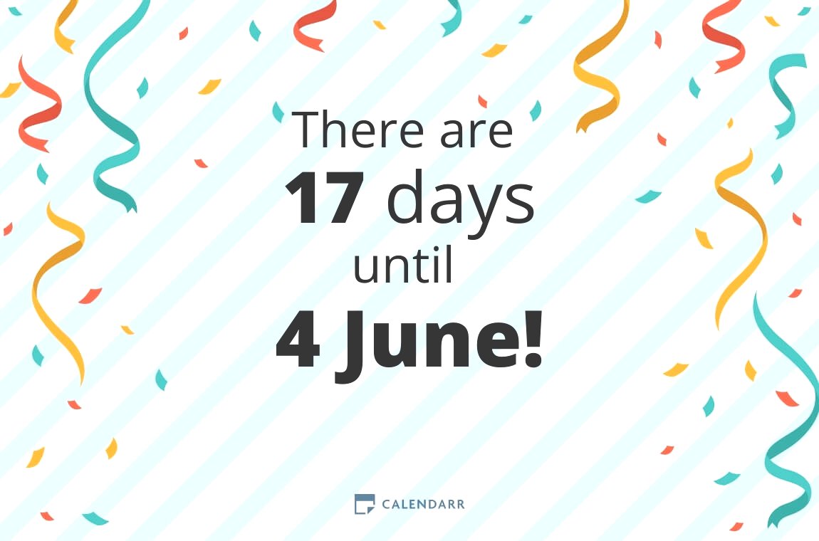 How many days until 4 June - Calendarr
