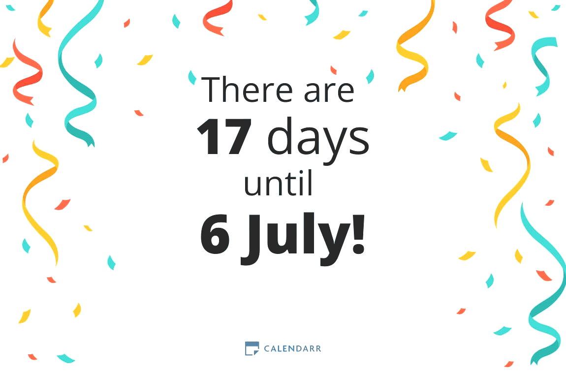 How many days until 6 July - Calendarr