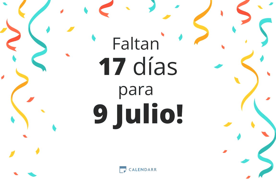 Descubre cuántos días faltan para 9 Julio - Calendarr