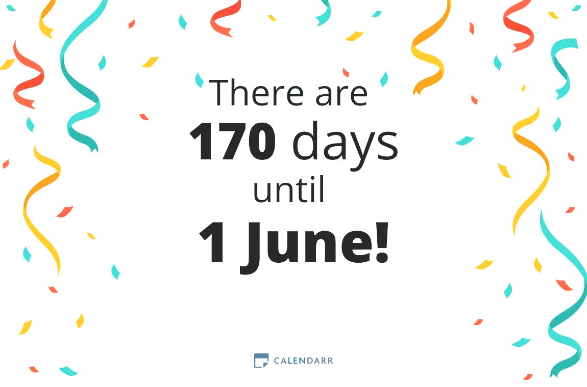How many days until 1 June - Calendarr