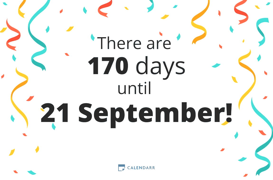 How many days until 21 September - Calendarr