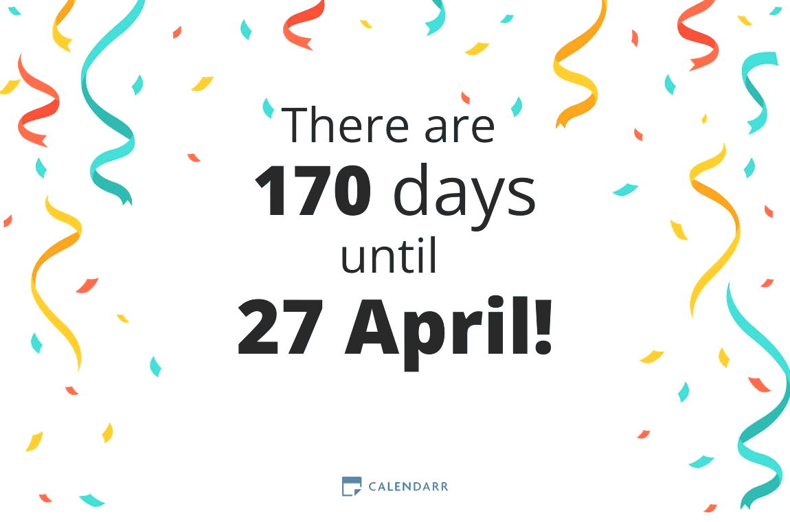 How many days until 27 April - Calendarr