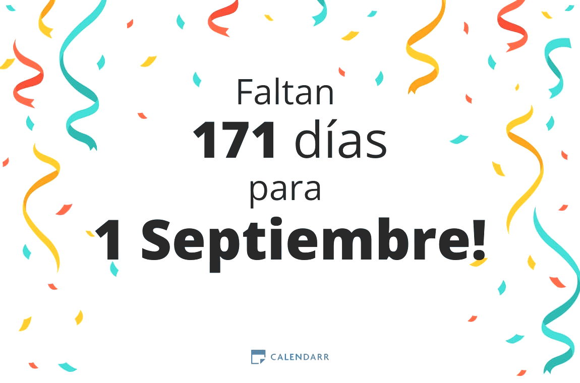 Descubre cuántos días faltan para 1 Septiembre - Calendarr