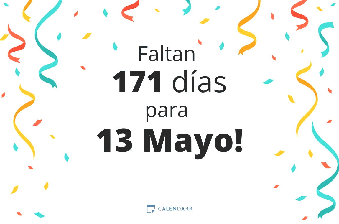 Descubre cuántos días faltan para 13 Mayo - Calendarr