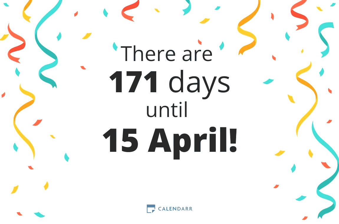 How many days until 15 April - Calendarr