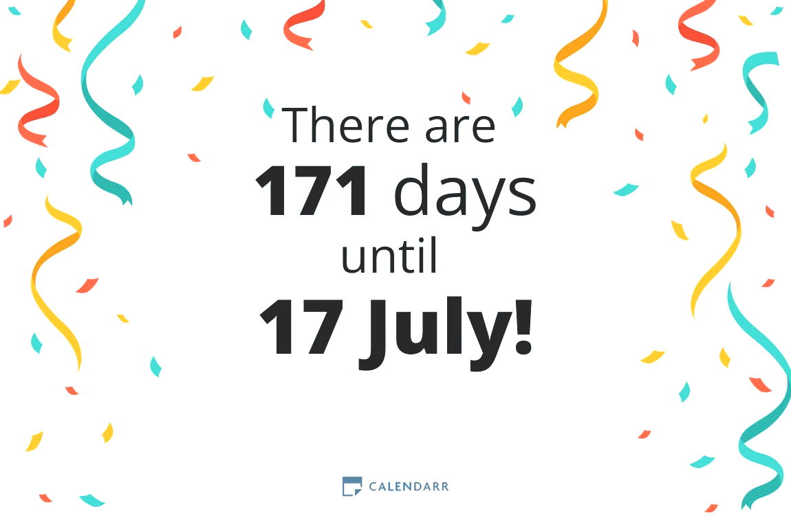 How many days until 17 July - Calendarr