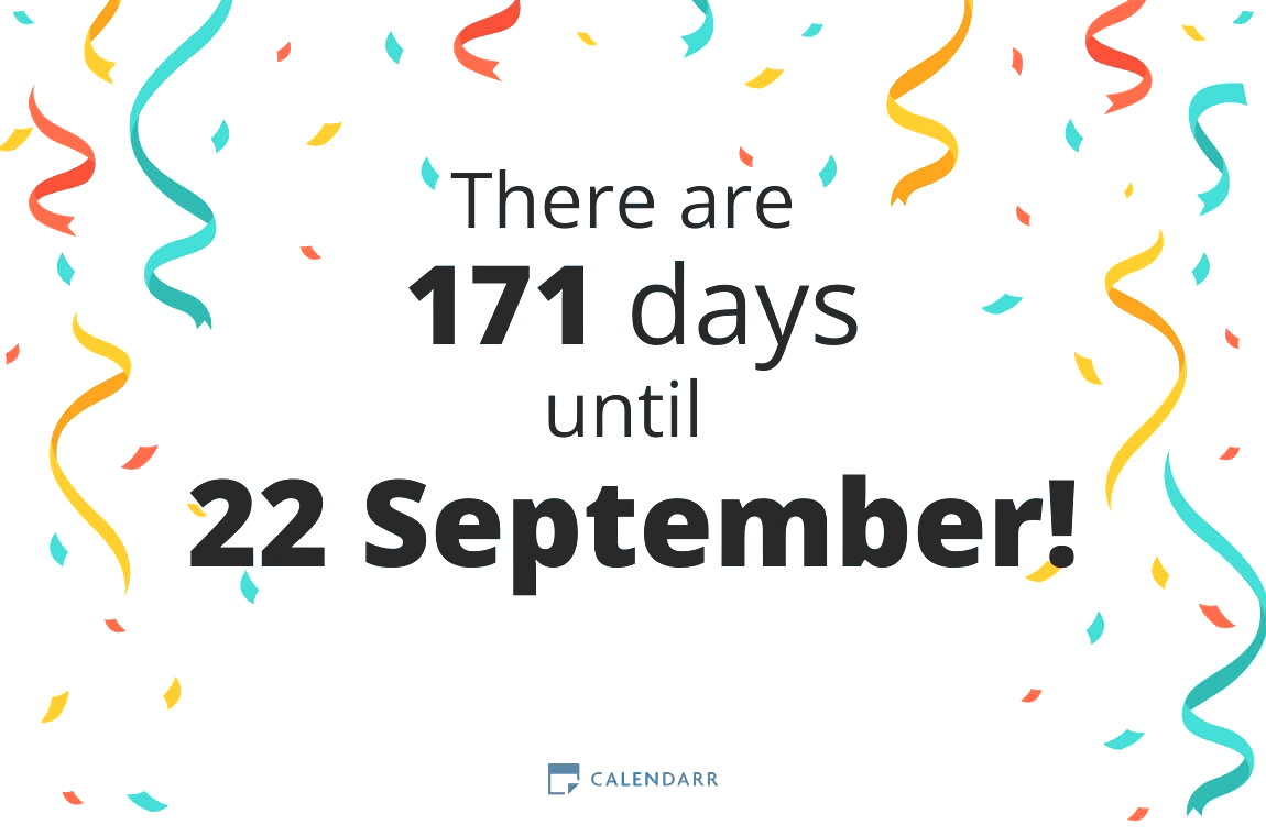 How many days until 22 September - Calendarr