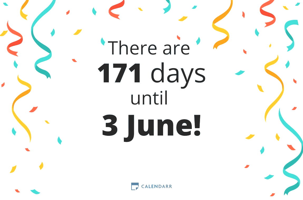 How many days until 3 June - Calendarr