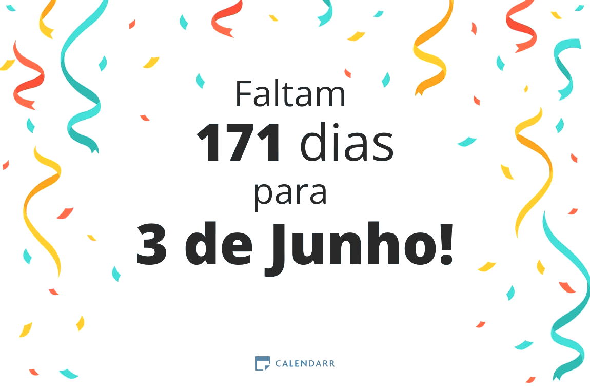 Descobre quantos dias faltam para 3 de Junho - Calendarr