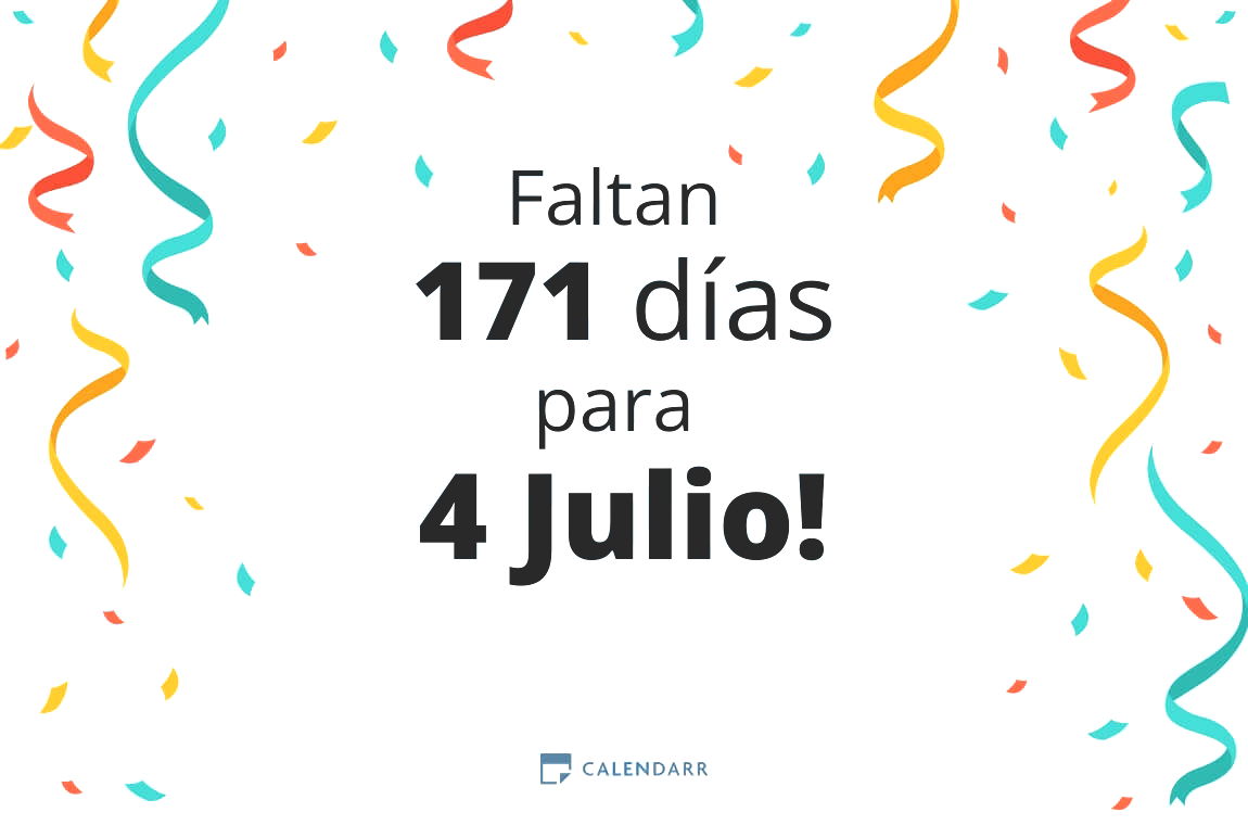 Descubre cuántos días faltan para 4 Julio - Calendarr