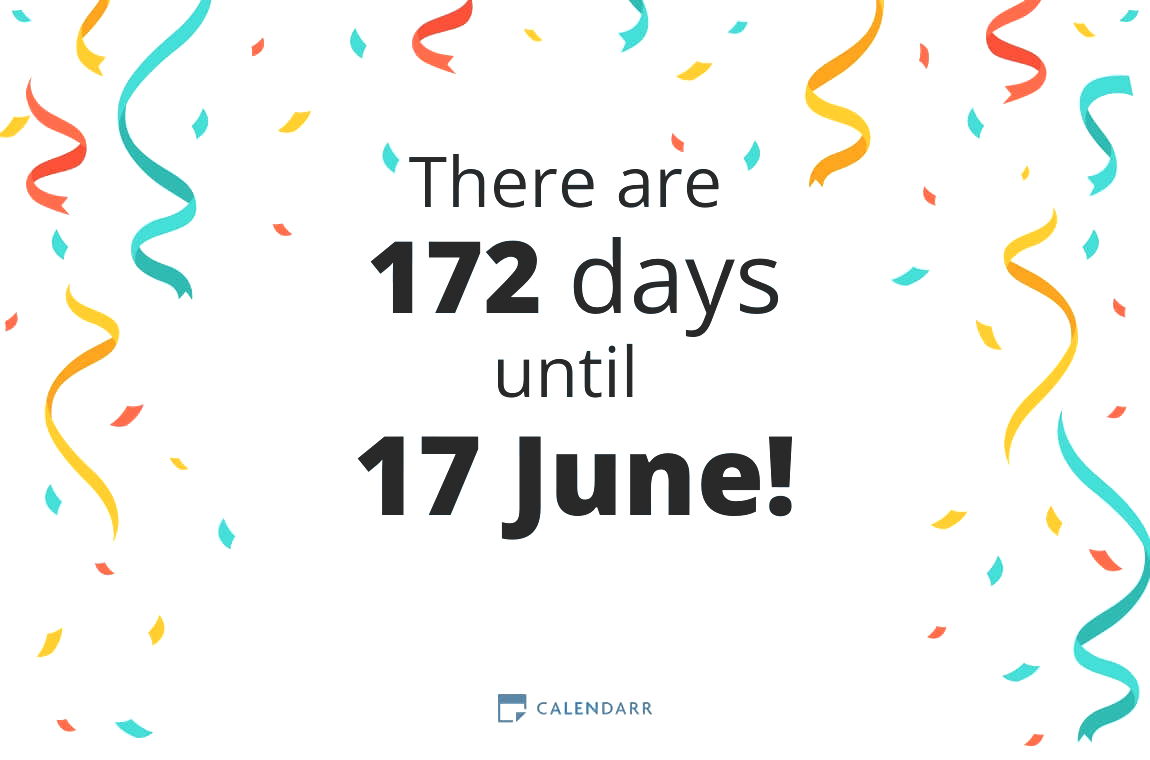 How many days until 17 June - Calendarr