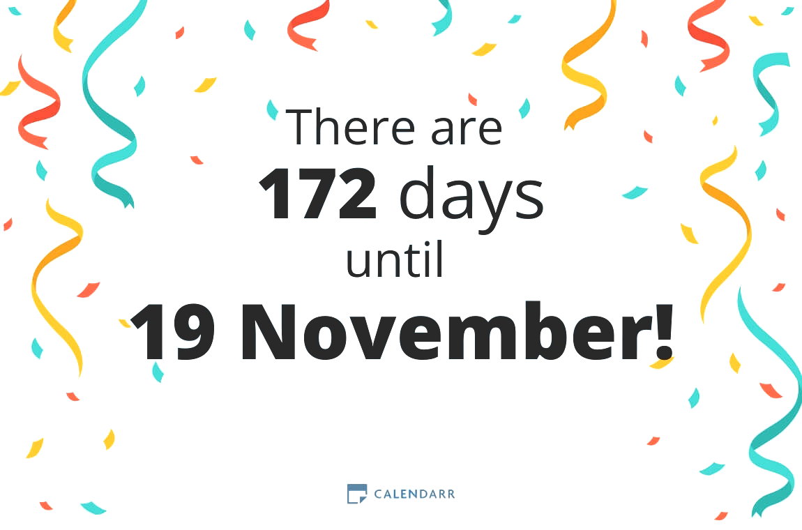 How many days until 19 November - Calendarr