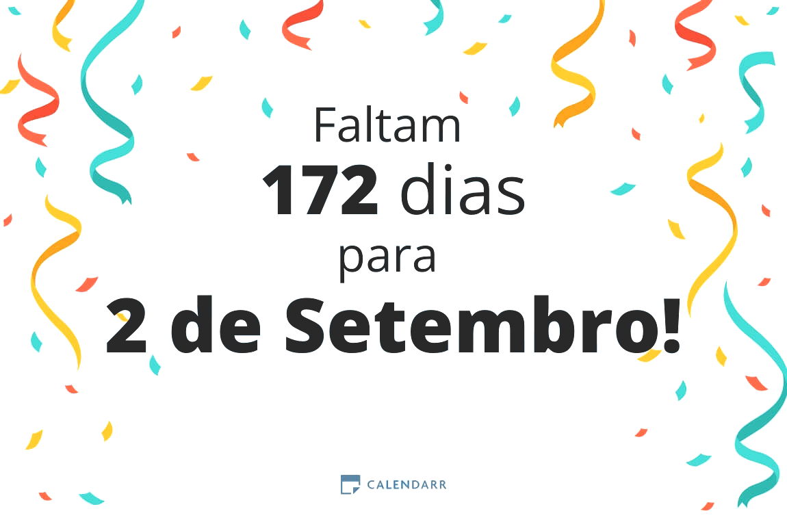 Descobre quantos dias faltam para 2 de Setembro - Calendarr