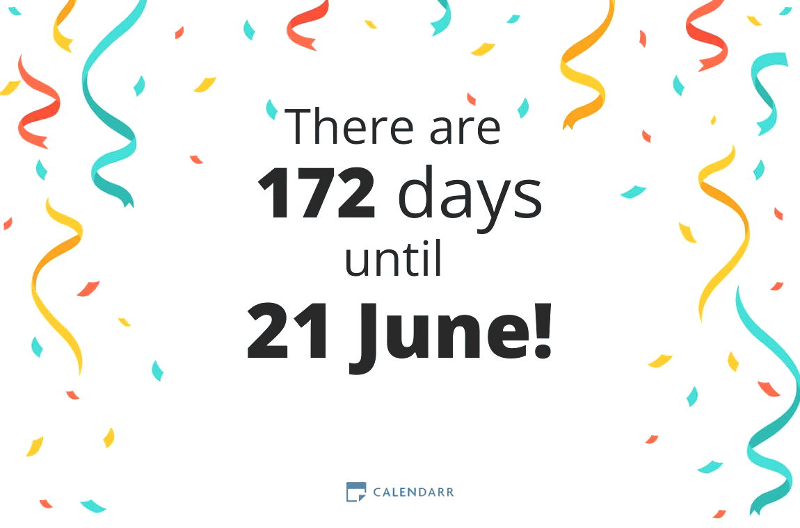 How many days until 21 June - Calendarr